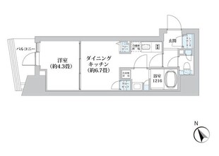 ライオンズフォーシア五反田の物件間取画像